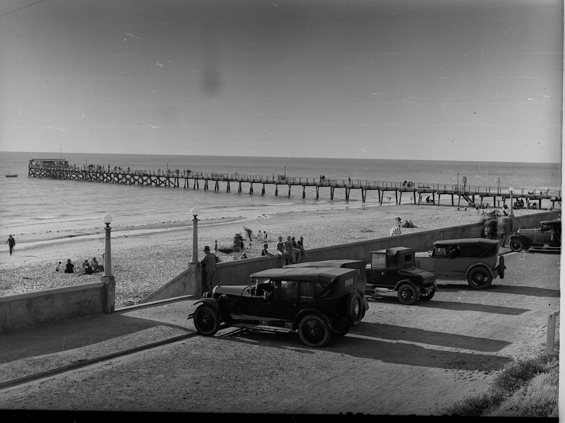 Brighton Beach and jetty, southern Adelaide coastal suburb chauffeur service area
